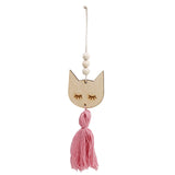 HULIANFU Nordic Style Wall Hanging Ornament For Photography Props Cute Star Shape Wooden Beads Tassel Pendant Baby Room Decoration