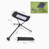 HULIANFU Outdoor Portable Camping Chair Oxford Cloth Folding Lengthen Camping Seat for Fishing BBQ Festival Picnic Beach Ultralight Chair
