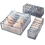 HULIANFU Underwear Bra Organizer Storage Box Drawer Closet Organizers Divider Boxes For Underwear Scarves Socks Bra