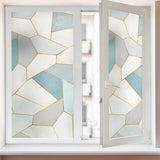 HULIANFU Landscape pastoral pattern window frosted glass sticker opaque toilet anti-lighting bathroom film anti-peep shading window paper