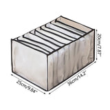 HULIANFU New Underwear Clothes Storage Box Foldable Drawer Organizers Socks Shorts Closet Wardrobe Separation Compartment Box Washable