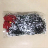 HULIANFU New 2M Christmas Garland Home Party Wall Door Decor Christmas Tree Ornaments Tinsel Strips with Bowknot Party Supplies U3