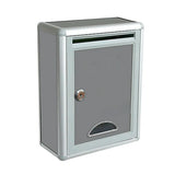 HULIANFU Modern Wall Mounted Lockable Mailbox Outdoor Rainproof Parcel Suggestion Box