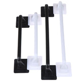 HULIANFU Self Adhesive Wall Mounted Bathroom Towel Bar Shelf Rack Holder Toilet Roll Paper Hanging Hanger S/L Size