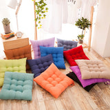 HULIANFU Winter Home Chair Cushion New Outdoor Thick Cushion Pad Office Dining Chair Mattress Pure Sofa Chair Back Pad Comfort Square