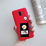 HULIANFU Phone Case for Cover Samsung Galaxy J6  case For Coque Fundas Samsung J6  J 6 Plus  Cases Silicone Soft Back Cover