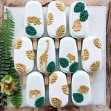 HULIANFU Jungle Safari Animal Silicone Cake Mould 3D Safari Animal Shape Fondant Cake Mousse Baking Mold for Birhtday Party Baby Shower