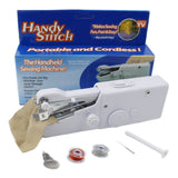 HULIANFU Portable Handheld Sewing Machines Stitch Sew Needlework Cordless Clothes Fabrics Mini Sewing Machine With Sewing Kits