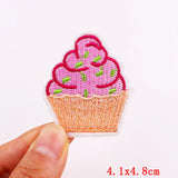 HULIANFU Mushroom Applique Embroidered Patches On Kids Clothes DIY Iron On Patches Cartoon Patches For Clothing Stickers Animal Badges