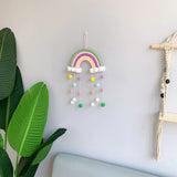 HULIANFU Nordic Cloud Rainbow Raindrop Wall Hangings Decoration For Kid Girls Bedroom Hanging Pendant Baby Bed Tent Hanging Toy Pendant