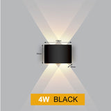 HULIANFU Led Wall Lamp Aluminum Outdoor IP65 Waterproof Up Down Wall Light For Home Stair Bedroom Bedside Bathroom Corridor Lighting