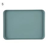 HULIANFU Nordic Simple Rectangular Fruit Dessert Plastic Storage Tray Kitchen Supplies Fruit Plate Restaurant Hotel Bread Pans Tray