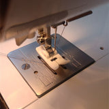 HULIANFU Roller Sewing Presser Foot Straight Stitch Leather Non-Stick Zigzag Teflon Sewing Machine Tool for All Low Shank Snap-On Singer
