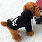 HULIANFU   XS-9XL Adidog Pet Dog Clothes for Small Medium Big Large Dogs Cotton Hooded Sweatshirt Hot Selling Warm Two-Legged Pets Jacket