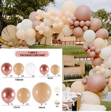 HULIANFU Rose Apricot Balloon Garland Arch Kit Wedding Birthday Party Decoration Kids Confetti Latex Balloons Baby Shower Decor Baloon