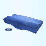 HULIANFU Memory Foam Bed Orthopedic Pillow Neck Protection Slow Rebound Memory Pillow Butterfly Shaped Health Cervical Neck Size 60/50 cm