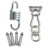HULIANFU Stainless Steel Suspension Bracket Hammock Mount Ceiling Hook Anchor Hanger For Gym Training Aerial Yoga Sex Swing Hanging Kit