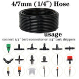 HULIANFU RBCFHl 5-100m 4/7mm PVC Garden Watering Hose  Micro Irrigation Pipe Drip Irriation Tubing Sprikler for Lawn Balcony Greenhouse