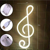 HULIANFU Night Ligh USB Powered Banana Cactus Pineapple Coconut Tree Love Popsicle Hello Rose Led Backplane Neon Lights for Bedroom Decor