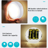 HULIANFU RGB Puck LED Light Remote Control Night Lamp Battery Powered Dimmable Multicolor Lamp for Kitchen Under Cabinet Closet Stairs