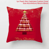 HULIANFU Santa pillowcase Happy New Year 2023 Xmas Gifts  Christmas Decor For Home Merry Christmas Ornament Navidad Natal Xmas Gifts