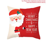 HULIANFU Santa pillowcase Happy New Year 2023 Xmas Gifts  Christmas Decor For Home Merry Christmas Ornament Navidad Natal Xmas Gifts