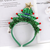 HULIANFU 2023 Cute Green Christmas Tree Headband Headwear Christmas Gifts For Children 2023 Merry Christmas Decor For Home Navidad Ornaments
