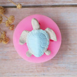 HULIANFU Silicone Fondant Mold Cute lovely Sea Turtle Shape Ocean Theme Fondant Cake Decoration Gum Paste Chocolate Mould Small Size
