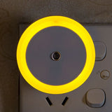 HULIANFU LED Night Light Mini Light Sensor Control 110V 220V EU US Plug Nightlight Lamp for Children Kids Living Roon Hearts Lights