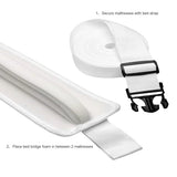 HULIANFU Newest Bed Bridge Twin to King Converter Kit Bed Gap Filler to Make Twin Beds Into King Connector Mattress Connector for Guests