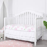 HULIANFU Two Layers Rufflled Bed Skirt Children Baby Crib Bed Skirt Baby Bed Cover Couvre Lit Home Bedding Bedspread Bedroom Bedsheet