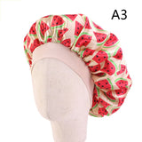 HULIANFU Women Night Sleep Hat Adjust Satin Bonnet Hair Styling Cap Long Hair Care 29 Styles Silk Head Wrap Shower Cap Hair Styling Tools