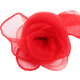 HULIANFU Organza Chair Sashes Bow Chair Covers Organza Fabric DIY Knot Chair Tie for Party Events Wedding Decoration 18cmx275cm