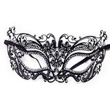 HULIANFU Male Female Phantom Gold Skull Venetian Metal Costume Masquerade Party Mask Laser Cut Halloween Prom Cosplay Wedding Ball Masks