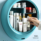HULIANFU New Bathroom Wall-mounted Makeup Storage Box without Punching Large-capacity Jewelry Cosmetic Storage Box