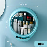 HULIANFU New Bathroom Wall-mounted Makeup Storage Box without Punching Large-capacity Jewelry Cosmetic Storage Box