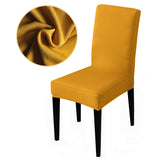 HULIANFU Solid color stretch Chair Cover Spandex Fabric seat Chair Covers restaurant Hotel Party Banquet Slipcovers home decoration event