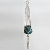 HULIANFU New arrival good quality handmade macrame plant hanger, pot holder  pot hanging  pot tray for garden for home