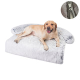 HULIANFU Washable Pet Sofa Dog Bed Calming Bed For Large Dogs Sofa Blanket Winter Warm Cat Bed Mat Couches Car Floor Furniture Protector