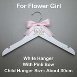 HULIANFU Personalized Wedding Hanger Bridal Shower Gift Engrave Name Wood Hanger Bridesmaid  Groomsmen Hanger Laser Cut Dress Hanger