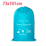 HULIANFU Smile Shape Nylon Laundry Bag Wash Me Travel Storage Pouch Machine Washable Dirty Clothes Organizer Wash Drawstring Bag