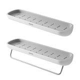 HULIANFU Wall-mounted Bathroom Shelf Toilet Storage Rack For Kitchen Storage Bath Organizer Household Bathroom Accessories Without Drill