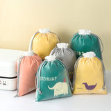 HULIANFU Waterproof Drawstring Double Layer Drawstring Bag Drawstring  Travel Buggy Bag Shoes Underwear Underpants Dirty Clothes Storage