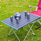 HULIANFU Ultralight Portable Folding Camping Table Foldable Outdoor Dinner Desk High Strength Aluminum Alloy For Garden Party Picnic BBQ