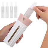 HULIANFU Travel Dispenser 4-In-1 Travel Bottles Leak Proof Toiletries Sub-bottle Refillable Shower Gel Soap Empty Container Kit