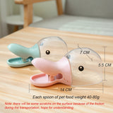 HULIANFU Pet Food Spoon for Cat Dog Bowls Multi-Function Bowl for Cats/Puppies/Small Dogs Scoop for Cat Food Dog Food Water Bowl Fountain