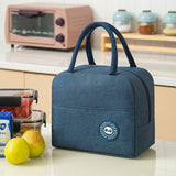 HULIANFU Portable Lunch Bag Lunch Box Thermal Insulated Canvas Tote Pouch Kids School Bento Portable Dinner Container Picnic Food Storage
