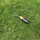 HULIANFU Keychain Small Pipe Pendant Battery Shaped Tobacco Pipes Portable Metal Smoking Pipe For Smoking Weed Herb Men  Gift Pendant