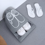 HULIANFU Shoes Storage Bag Closet Organizer Non-woven Travel Portable Bag Waterproof Pocket Clothing Classified Hanging Bag 5pcs L size
