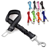 HULIANFU Pet Supplies Car Seat Belt Dog Seat Belt Dog Leash Vehicle Belt Adjustable Cushioning Elastic Reflective Safety Rope for Dog Cat